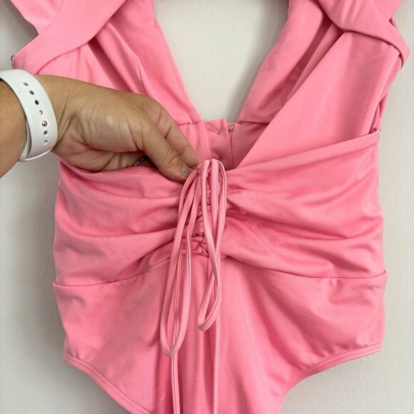 NEW We Are HAH Had Me At Hello Pink One Piece Bodysuit Women’s Size Medium - Picture 7 of 8